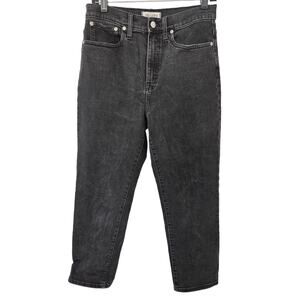 Madewell Charcoal Wash Classic Straight Jeans sz 28 $128 Minimalist Casual Basic